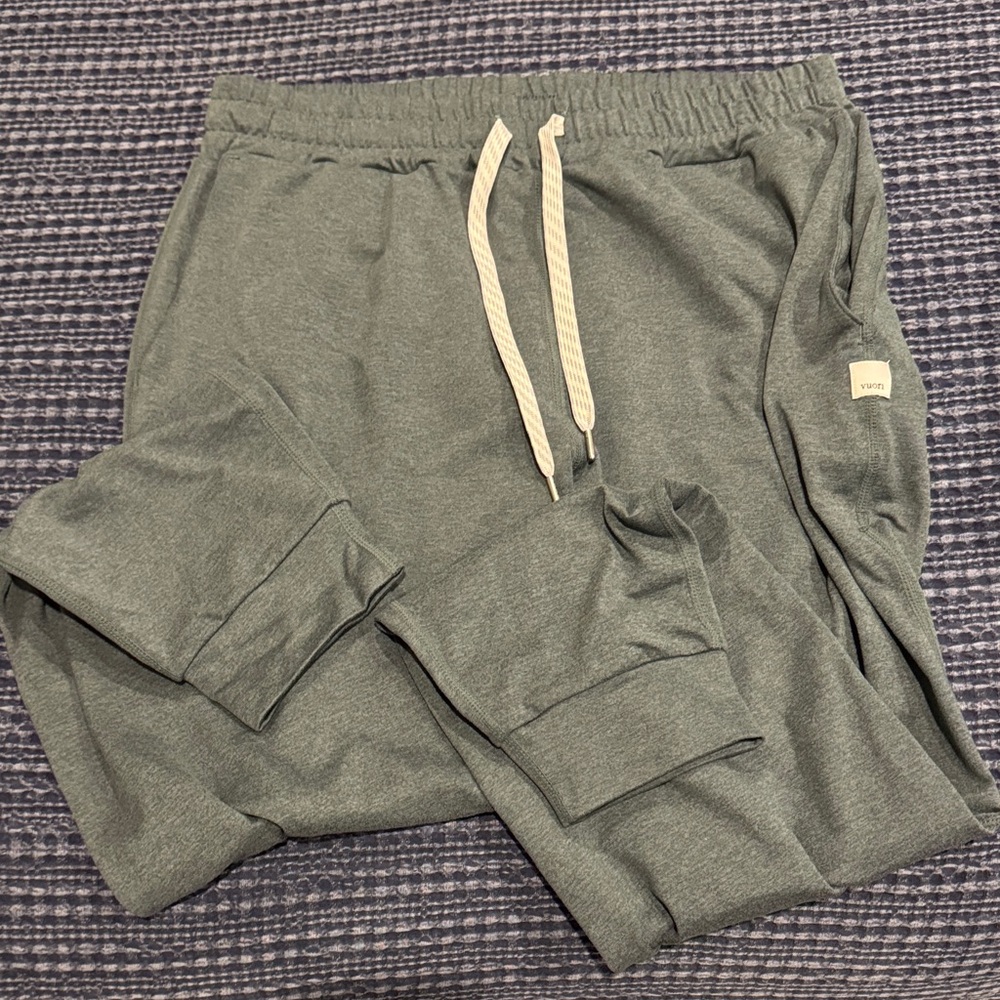 Green Jogger Pants with Drawstring